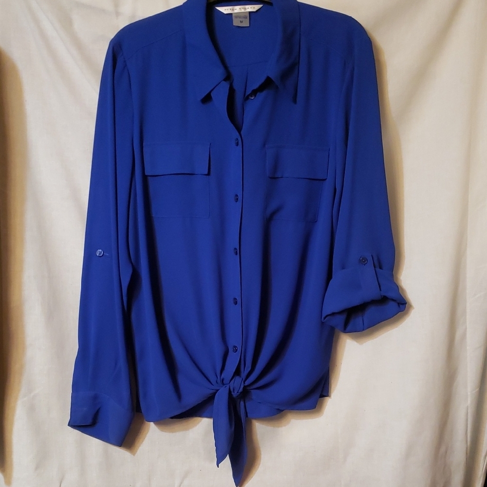 Peter Nygard Royal Blue Blouse